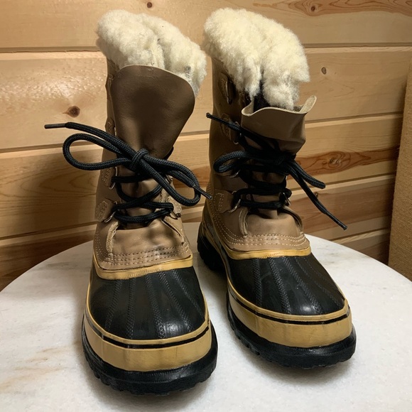 Sorel Caribou Snow Boots Size 8 women 6 men EUC - Picture 4 of 14